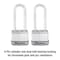 Master Lock Magnum 1-9/16 in. H X 11/16 in. W X 1-3/4 in. L Steel Dual Ball Bearing Locking Weather-, PK2 M1XTLJCCSEN - alternate 6